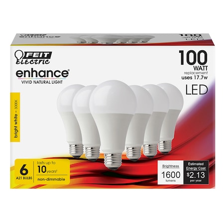 BULB LED A21 BW17.7W 6PK